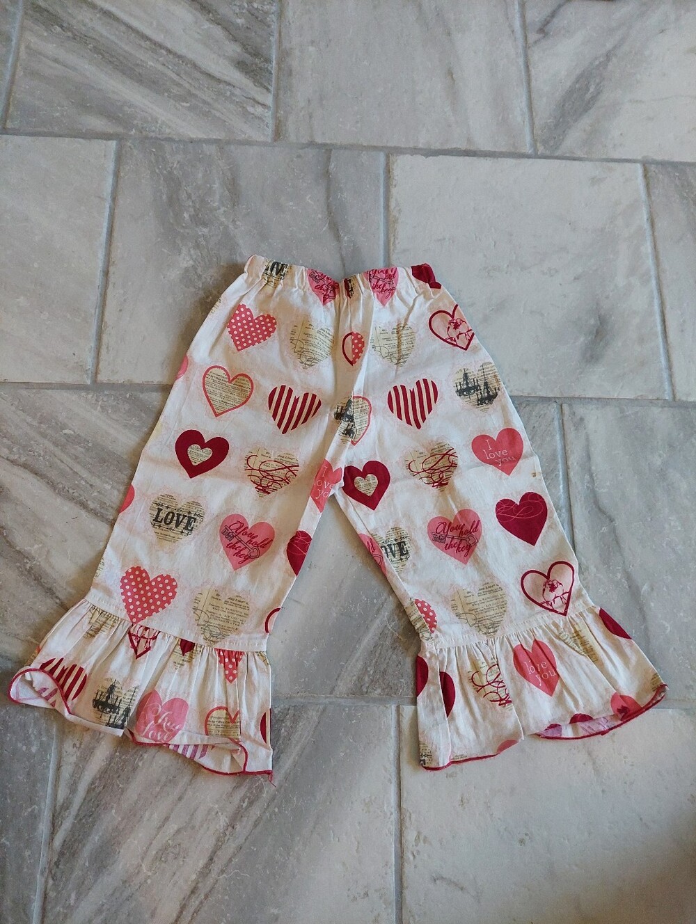 Lolly Wolly Doodle Heart Pant Size 3